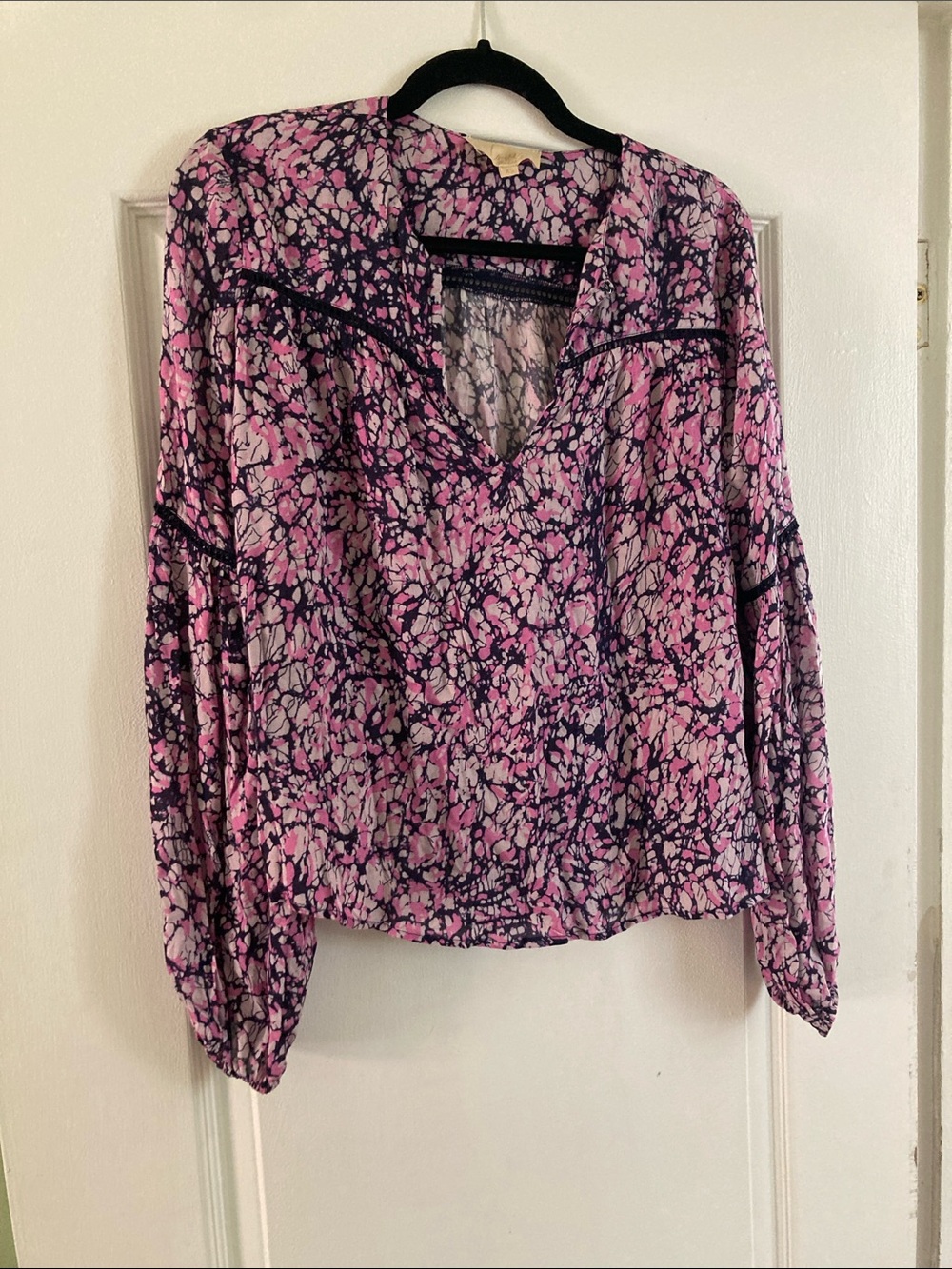 Love the Label Funky Purple Lacy Blouse XS